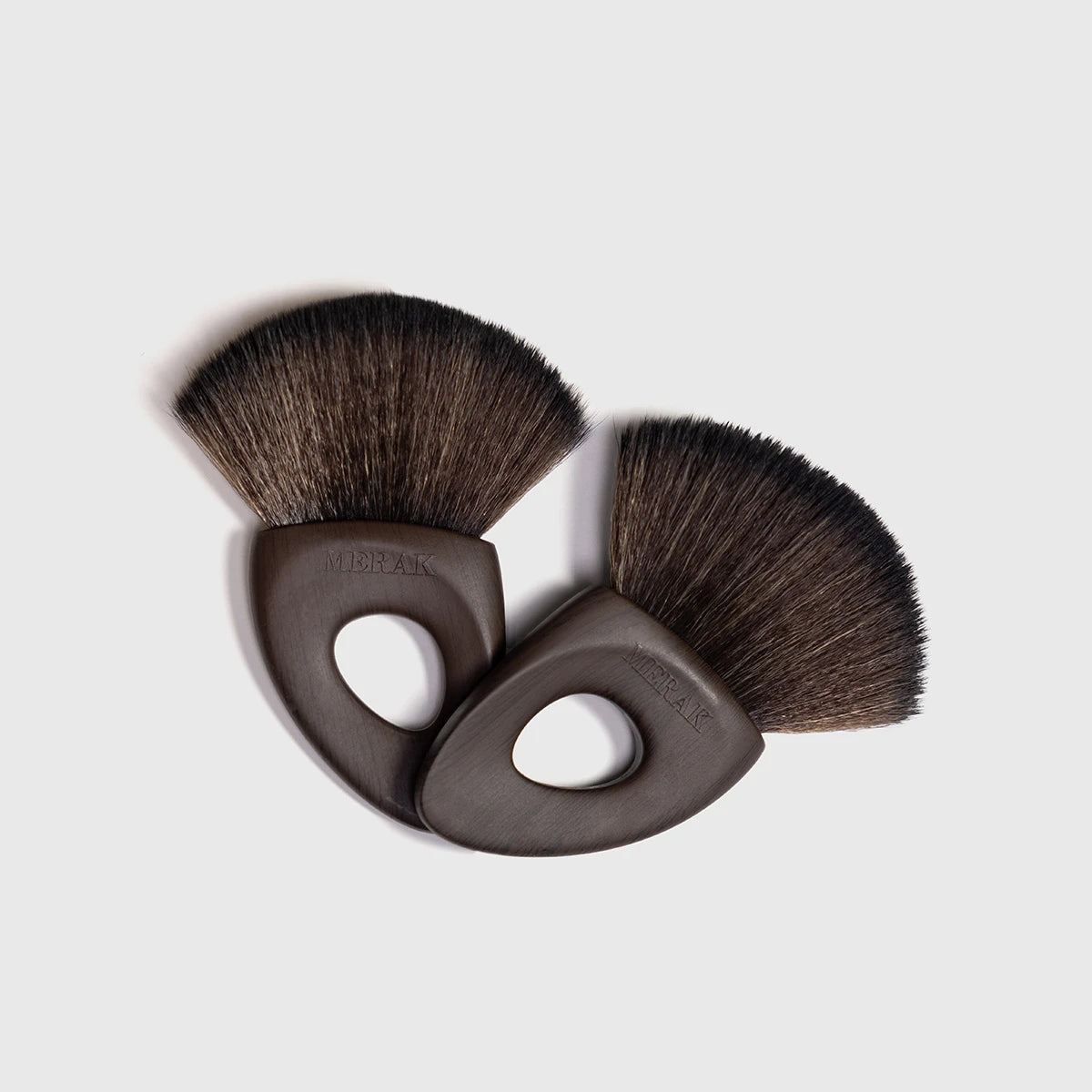 Merak Short Facial Brush Angled in Espresso